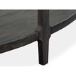 Magnussen Home Boswell Peppercorn Demilune Sofa Table