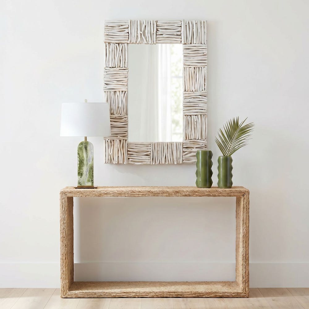 Uttermost Lathey Teak Mirror