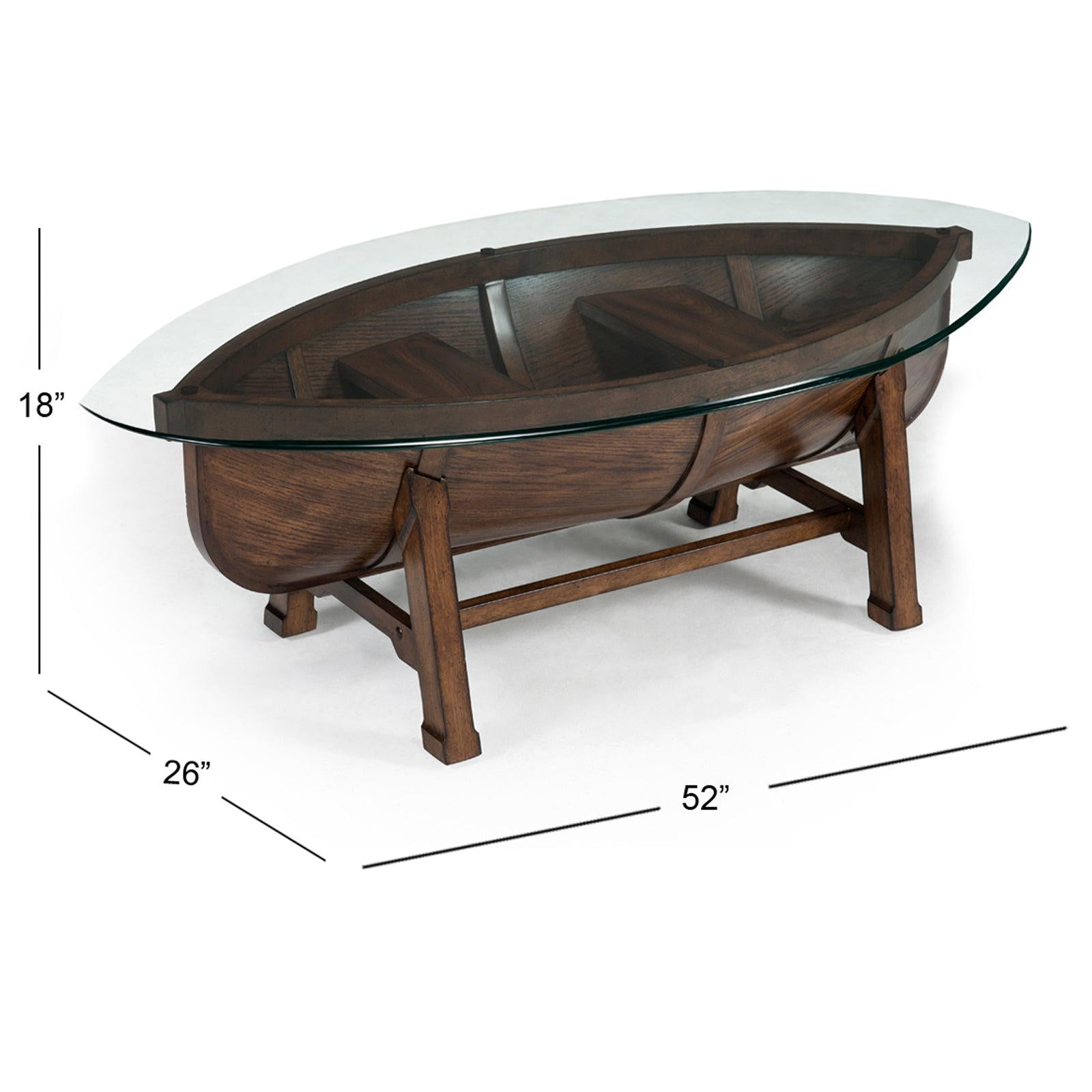 Magnussen Home Beaufort Dark Oak Oval Cocktail Table
