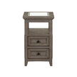 Magnussen Home Paxton Place Dovetail Grey Chairside End Table