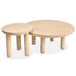 Salt Life Home Sunset Cove Sanibel Brown Nesting Cocktail Table with Casters Sale
