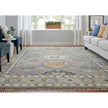Feizy Fillmore 69CIF Transitional Diamond in Blue/Taupe/Gray