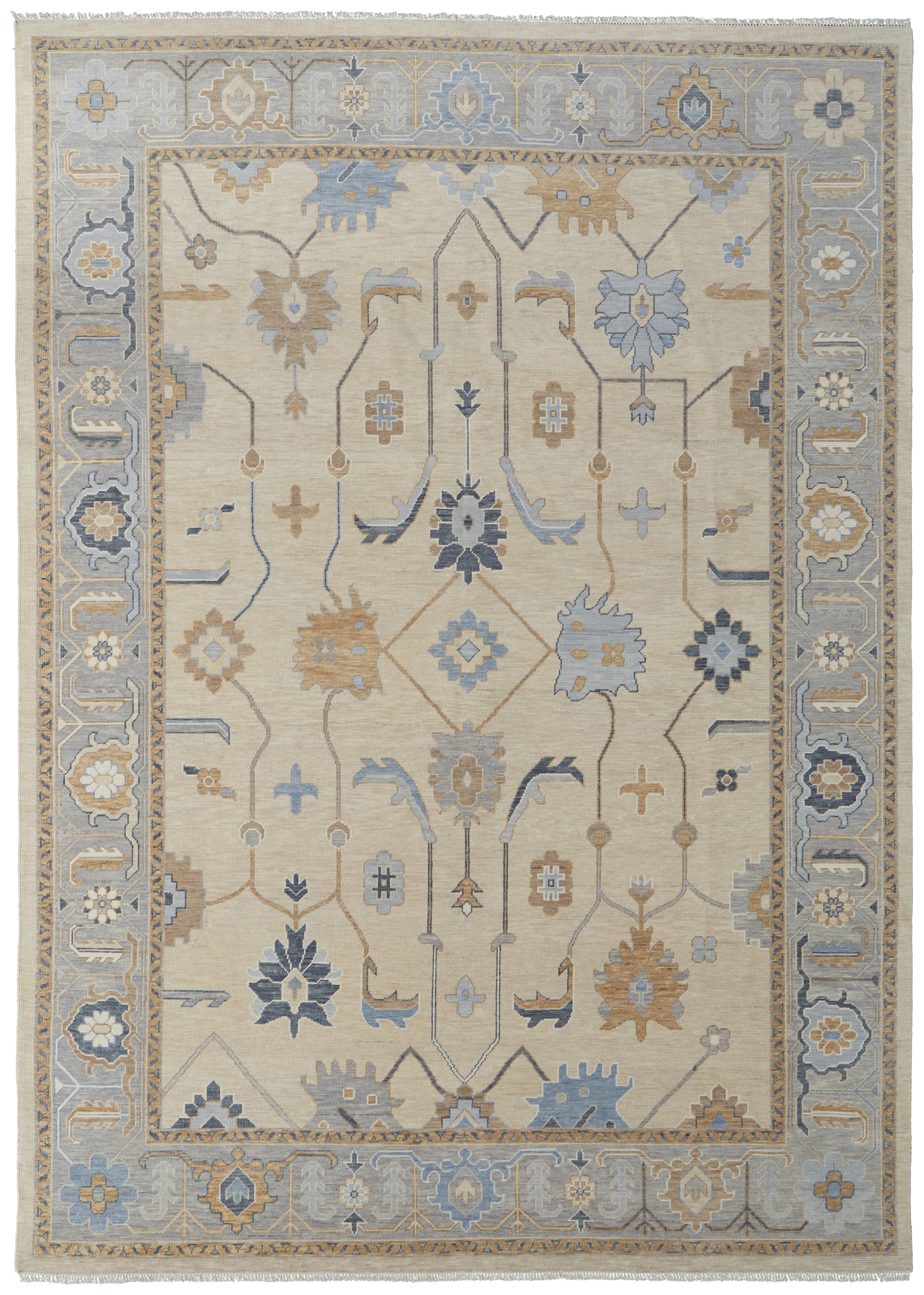 Feizy Karina 69G6F Rug in Beige/Blue