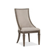Magnussen Home Lancaster Dovetail Grey Upholstered Arm Chair Set of 2