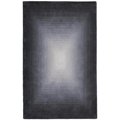 Feizy Katya 8988F Modern Abstract Rug in Black/White/Gray