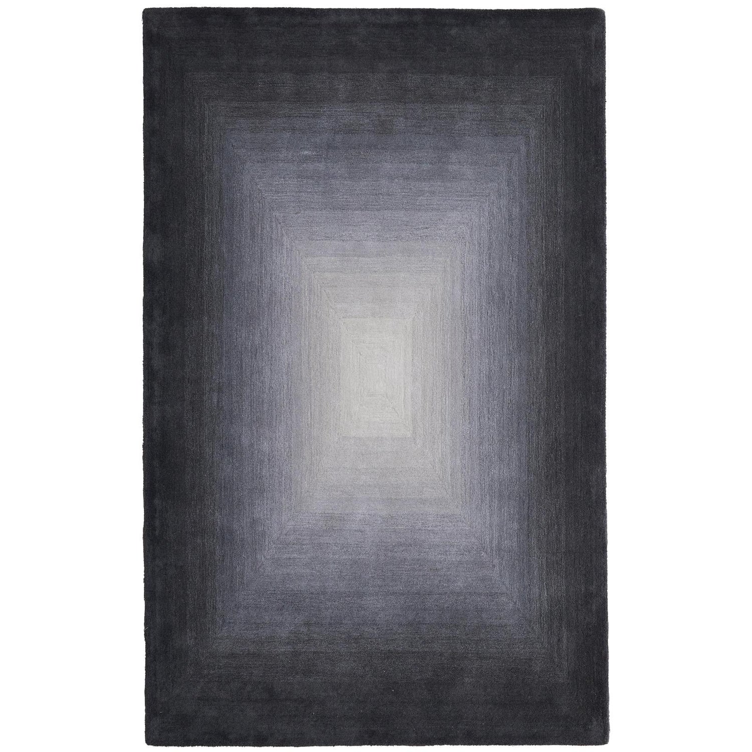 Feizy Katya 8988F Modern Abstract Rug in Black/White/Gray