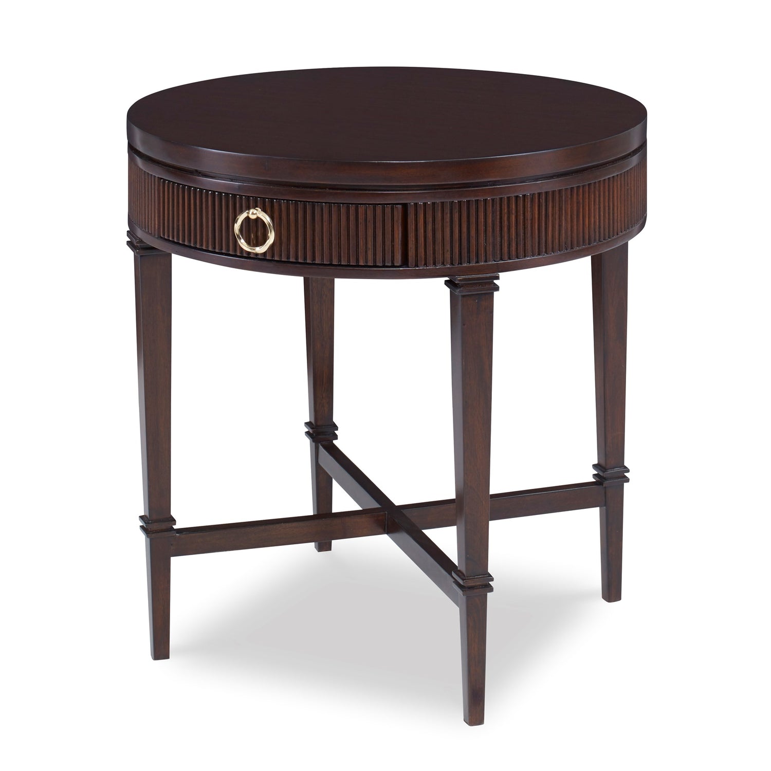 Ambella Reeded Round Side Table