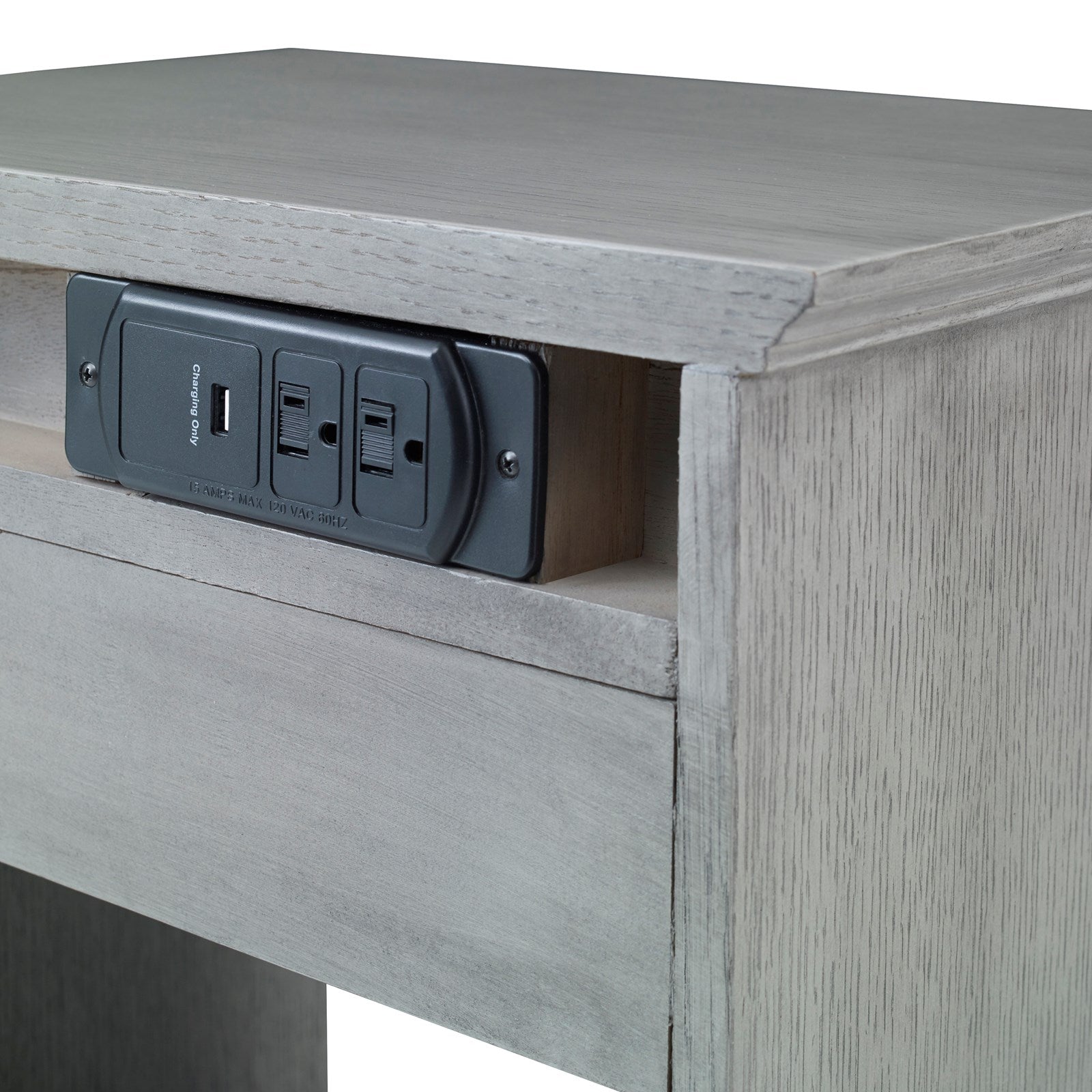 Ambella Braydon Nightstand - Ash Grey