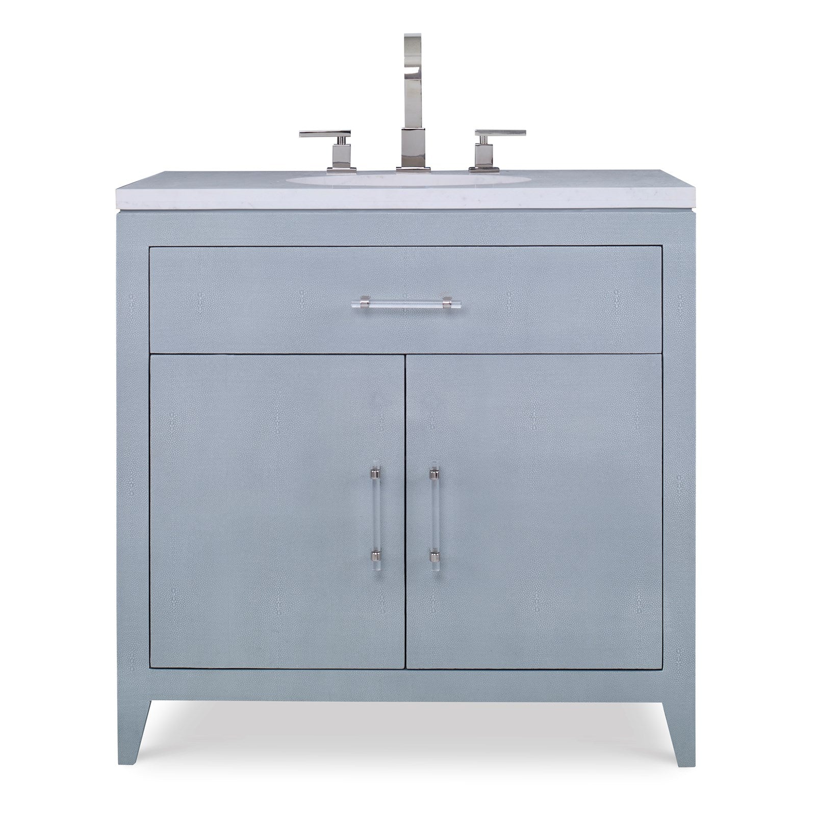 Ambella Shagreen Sink Chest - Polar Blue