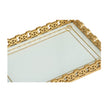 Chelsea House Alexis Glass Gold Tray