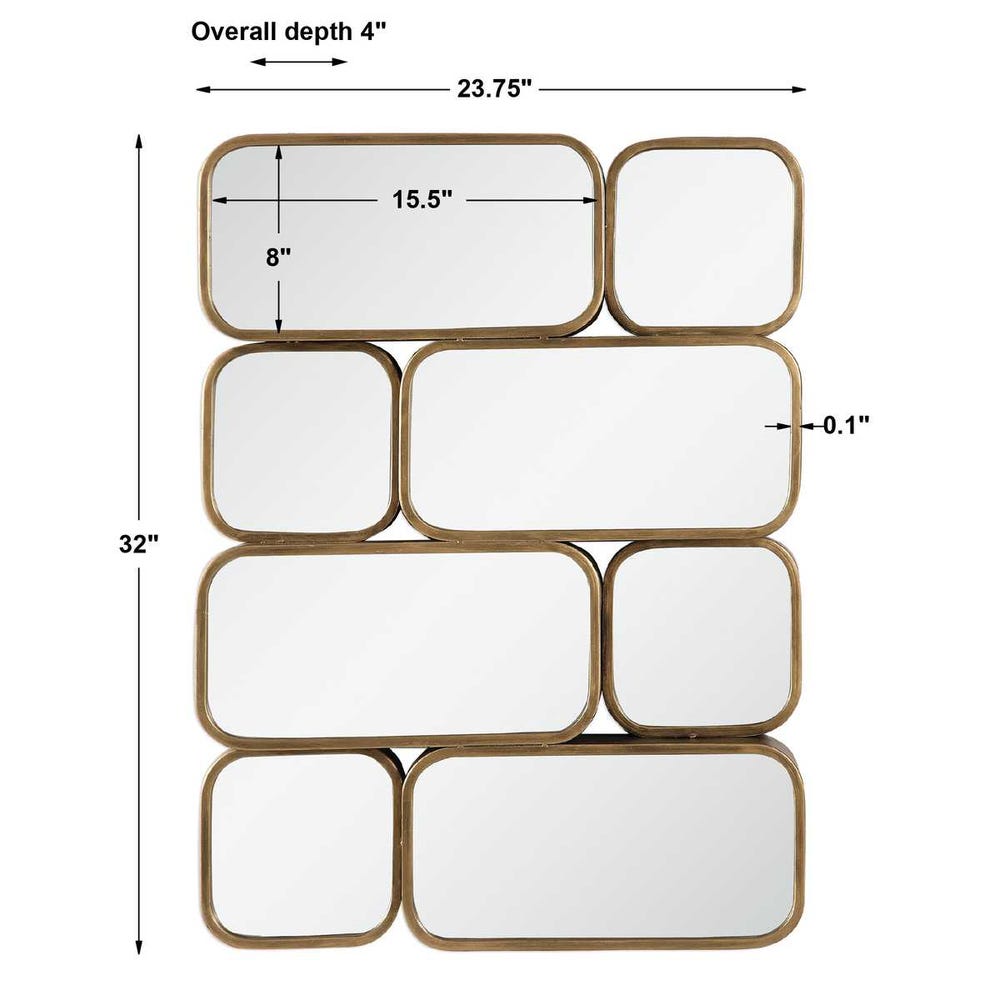 Uttermost Canute Modern Mirror