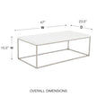 Euro Style Teresa Rectangular Coffee Table