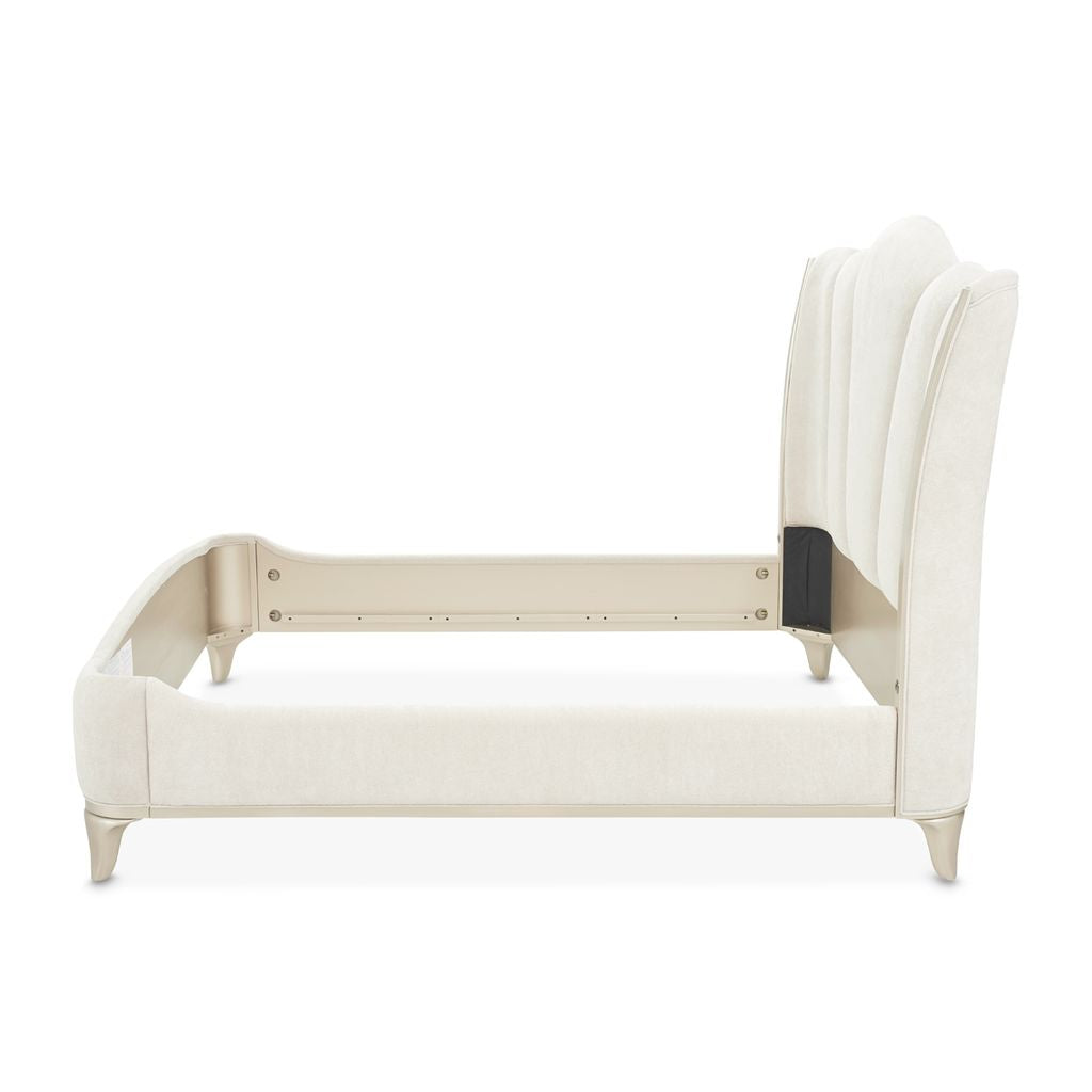 Michael Amini La Marisia Upholstered Bed - Tranquil/Champagne Gold