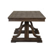 Magnussen Home Westley Falls Graphite Extendable Trestle Dining Table