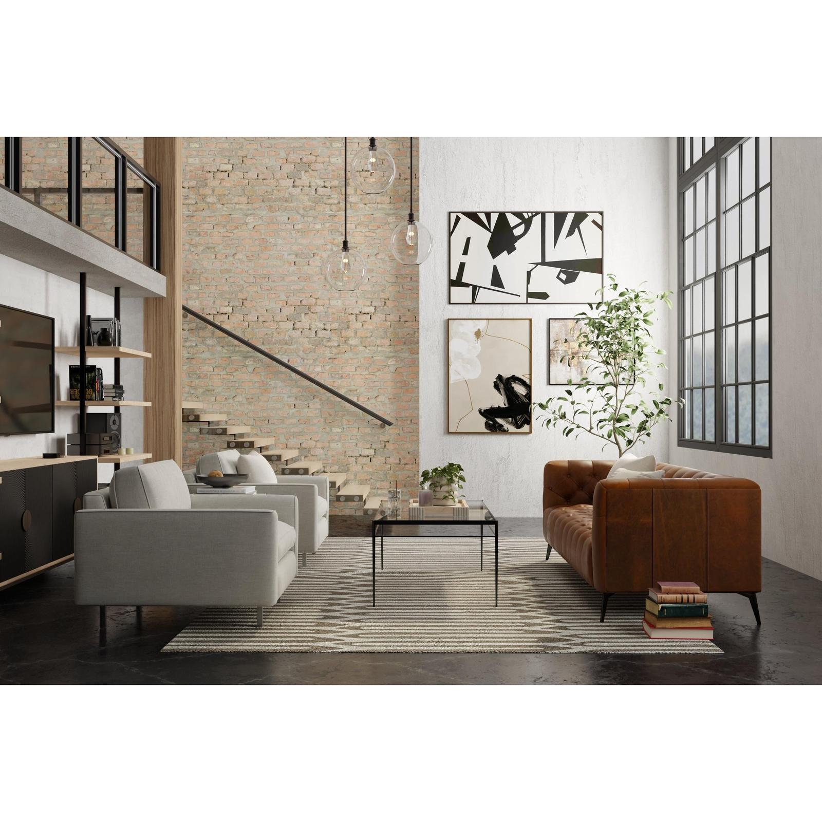 Feizy Kimball 8A31F Transitional Abstract Rug in Taupe/Ivory