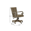 Magnussen Home Tinley Park Dove Tail Grey Fully Upholstered Swivel Chair