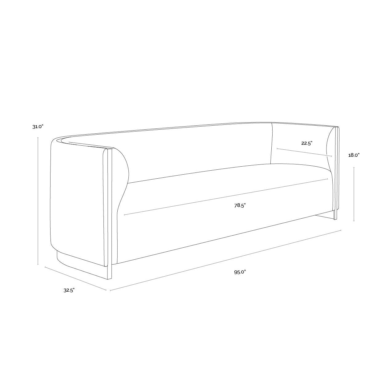 Sunpan Larron Sofa