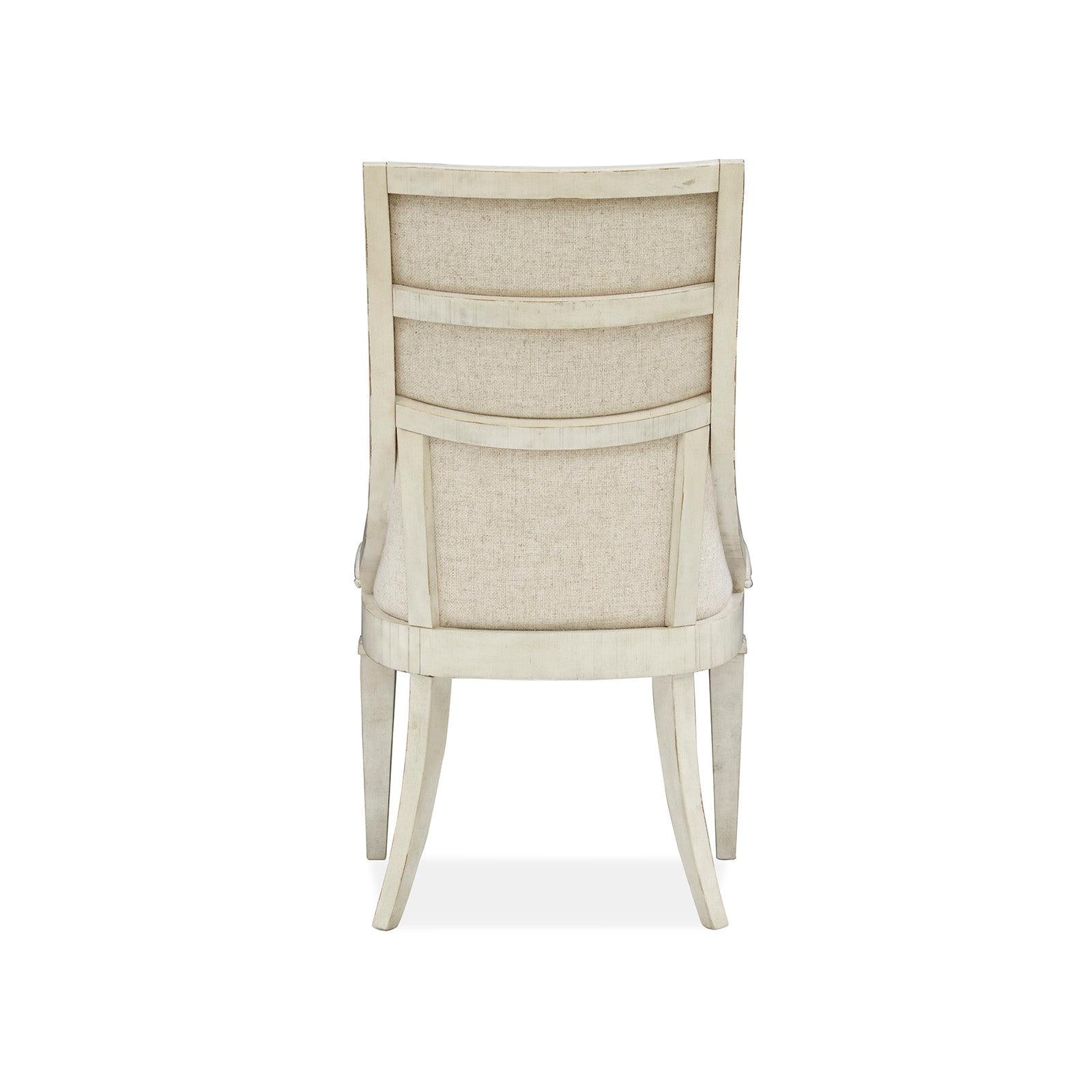 Magnussen Home Newport Alabaster Upholstered Arm Chair Set of 2