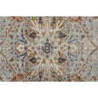 Feizy Kaia 39HXF Transitional Medallion in Orange/Ivory/Blue