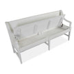 Magnussen Home Heron Cove Chalk White And Dovetail Grey Bench With Back