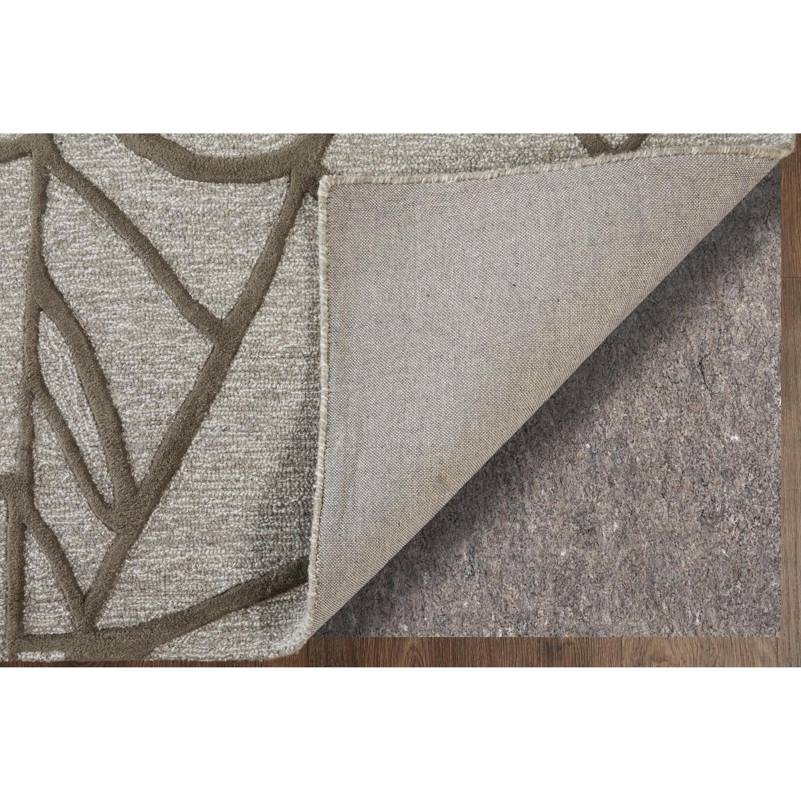 Feizy Kimball 8A30F Transitional Abstract Rug in Gray/Taupe/Ivory
