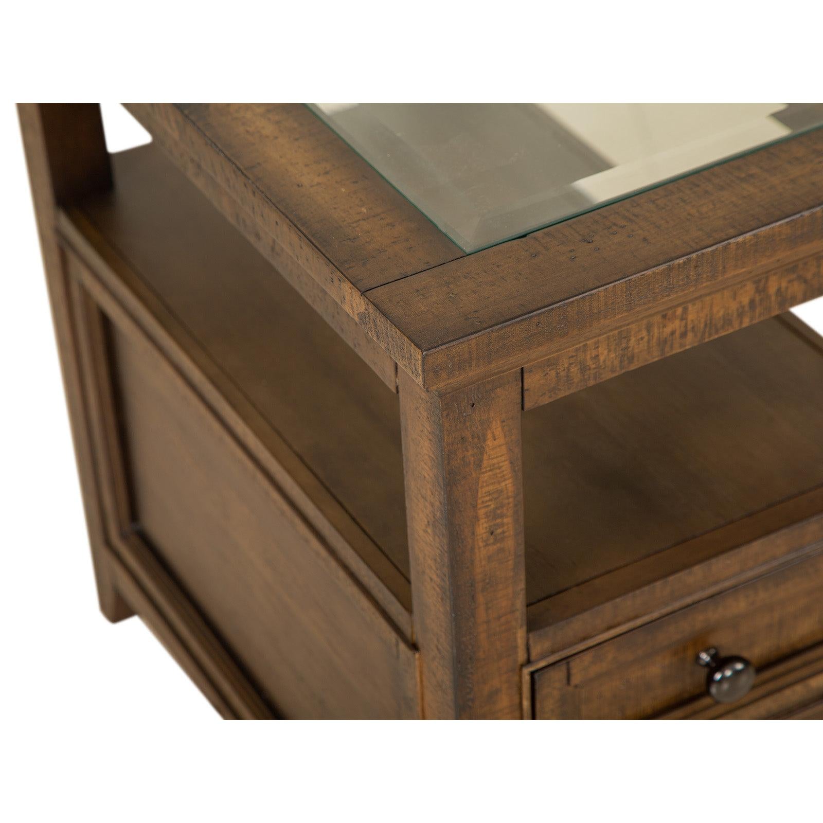 Magnussen Home Bay Creek Toasted Nutmeg End Table