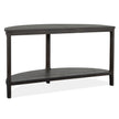 Magnussen Home Boswell Peppercorn Demilune Sofa Table