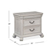 Magnussen Home Bronwyn Alabaster Drawer Nightstand