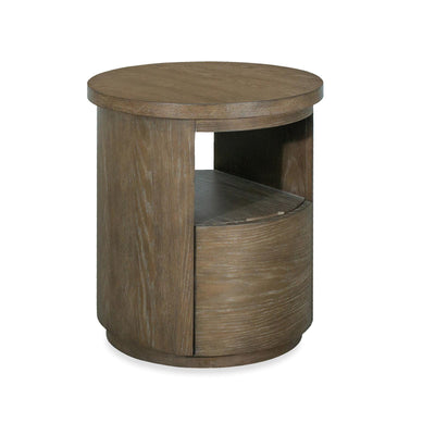 Magnussen Home Bosley Lt. Brown Porpoise Round End Table