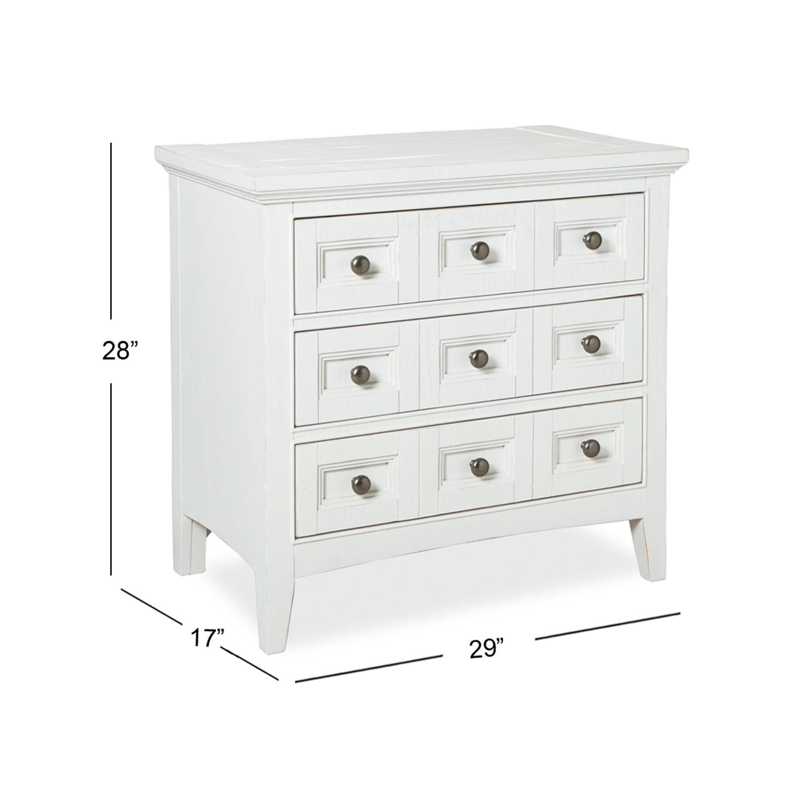 Magnussen Home Heron Cove Chalk White & Dovetail Grey Nightstand