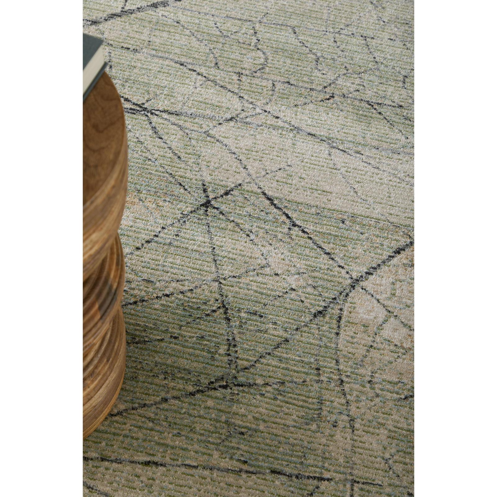 Feizy Sonora 39U8F Modern Abstract, Green/Tan/Ivory, Rug