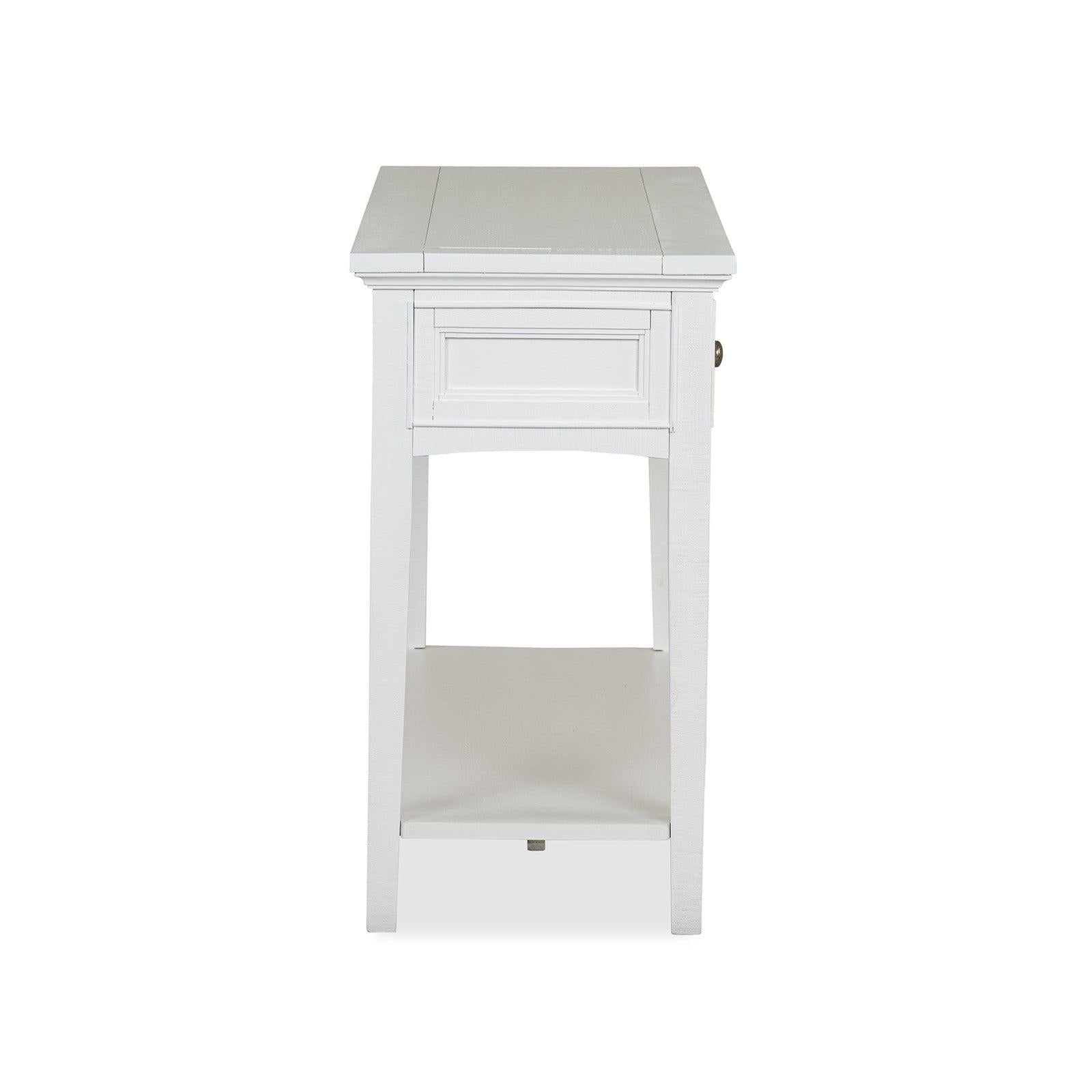 Magnussen Home Heron Cove Chalk White Rectangular Sofa Table