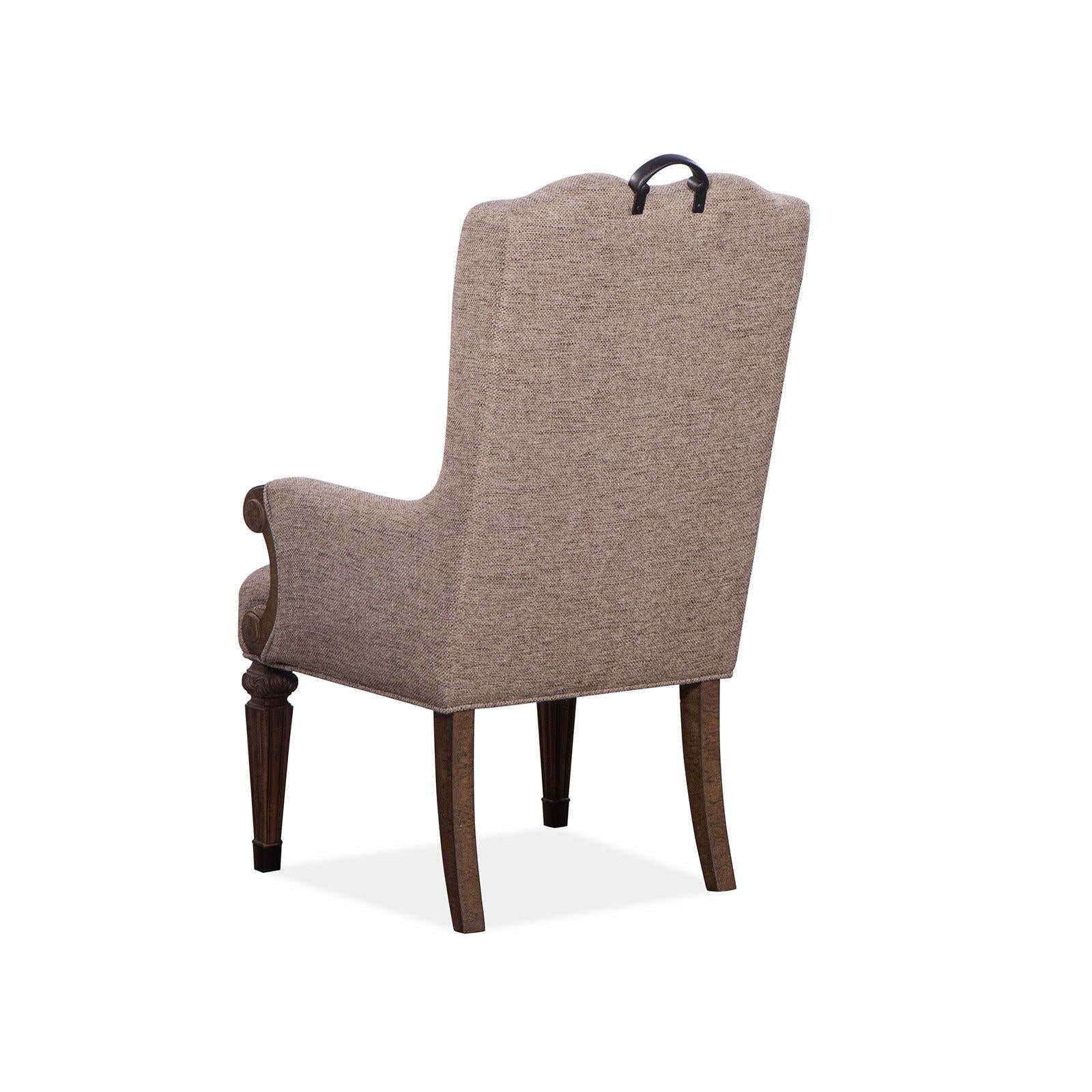 Magnussen Home Durango Willadeene Brown Upholstered Host Chair Set of 2