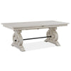Magnussen Home Bronwyn Alabaster Extendable Rectangular Dining Table