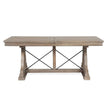 Magnussen Home Paxton Place Dovetail Grey Extendable Trestle Dining Table