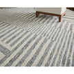 Feizy Wallace 8A42F Modern Geometric Rug in Gray/Ivory
