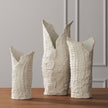 Global Views Matte White Crocodile Vase