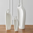 Global Views Matte White Indentation Vase