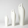 Global Views Matte White Indentation Vase