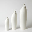 Global Views Matte White Indentation Vase