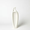 Global Views Matte White Indentation Vase