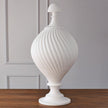 Global Views White Grande Swirl Jar