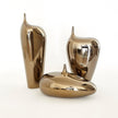 Global Views Bronze Crackle Offset Neck Object