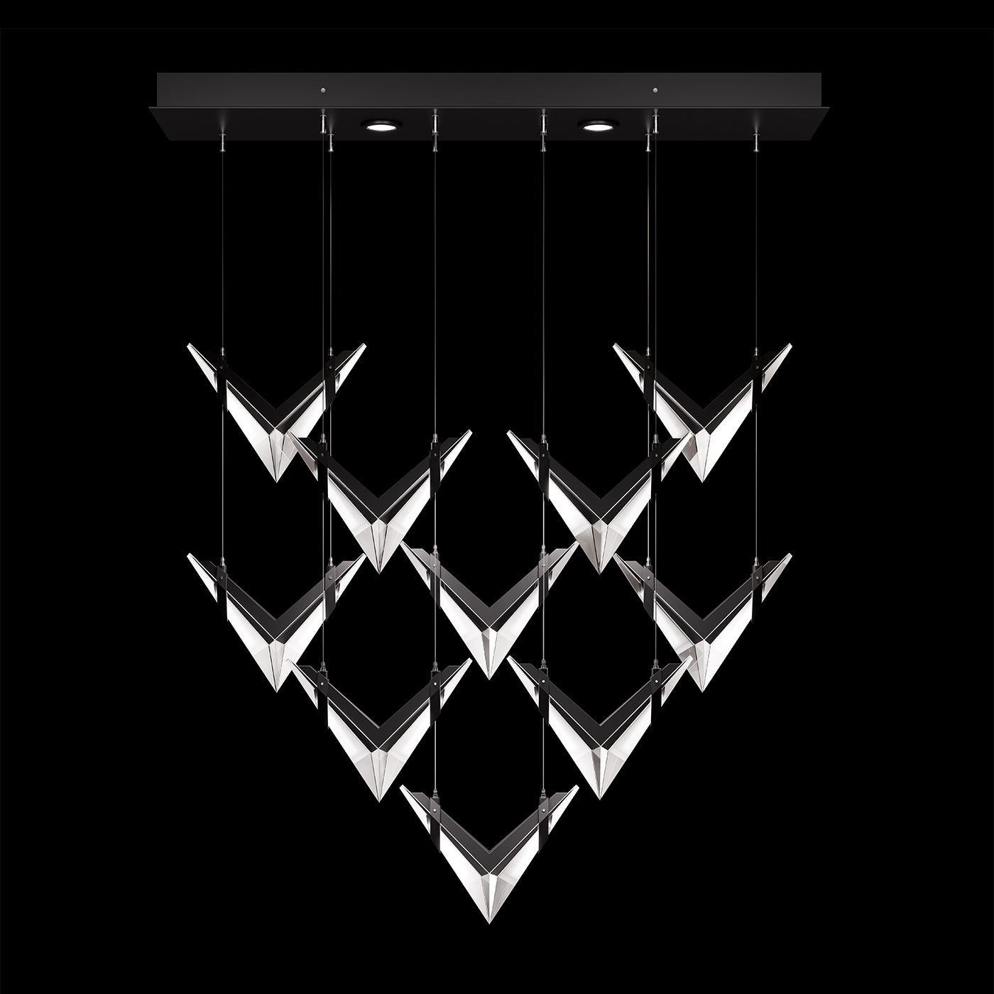 Fine Art Blade 48"W Rectangular Pendant