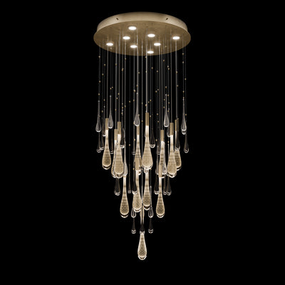 Fine Art Rain 32"W Round Pendant