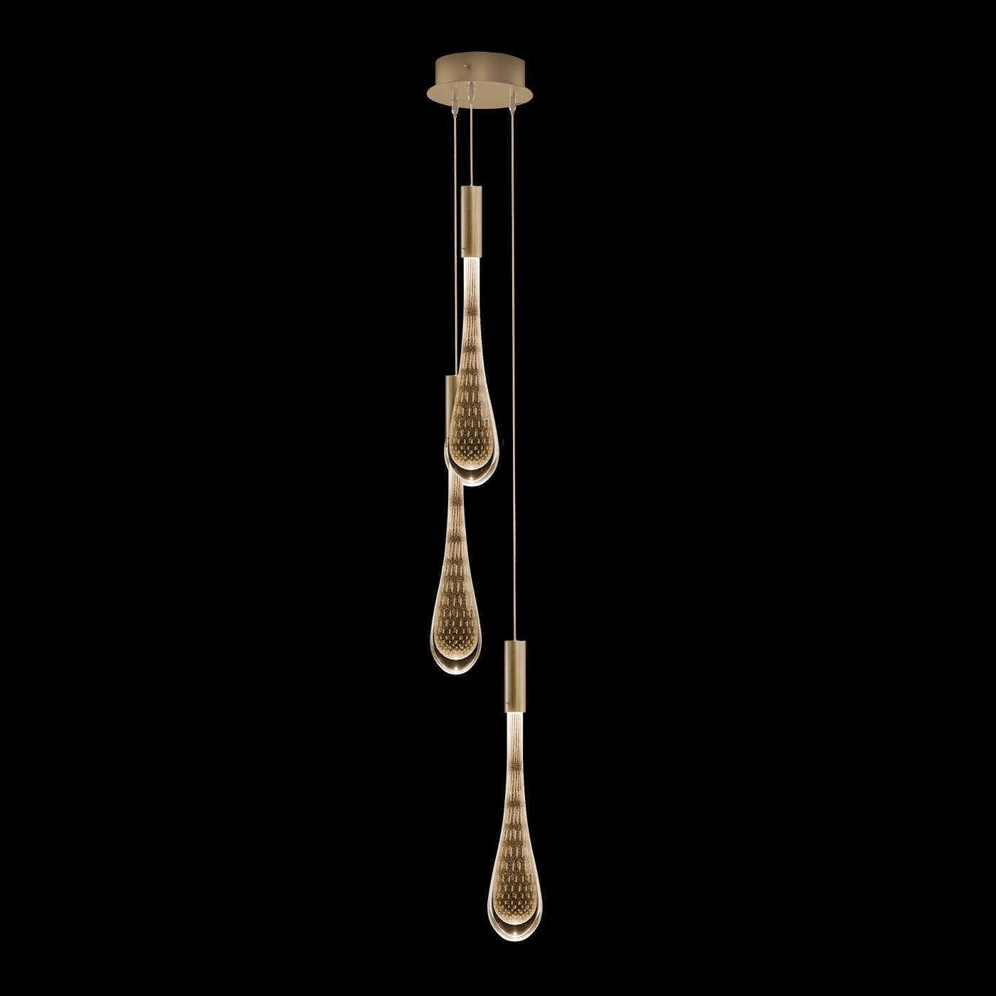 Fine Art Rain 7"W Round Pendant