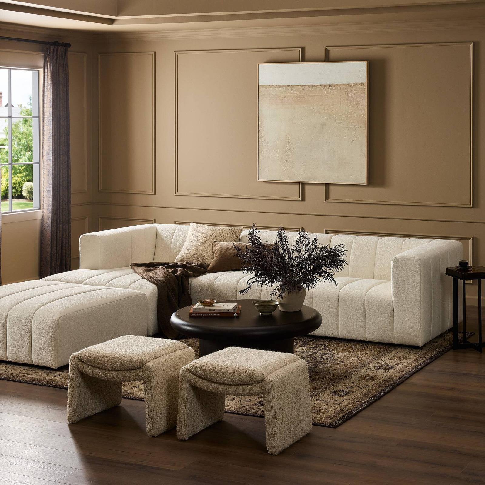 Four Hands Langham Channeled 3-Piece Sectional