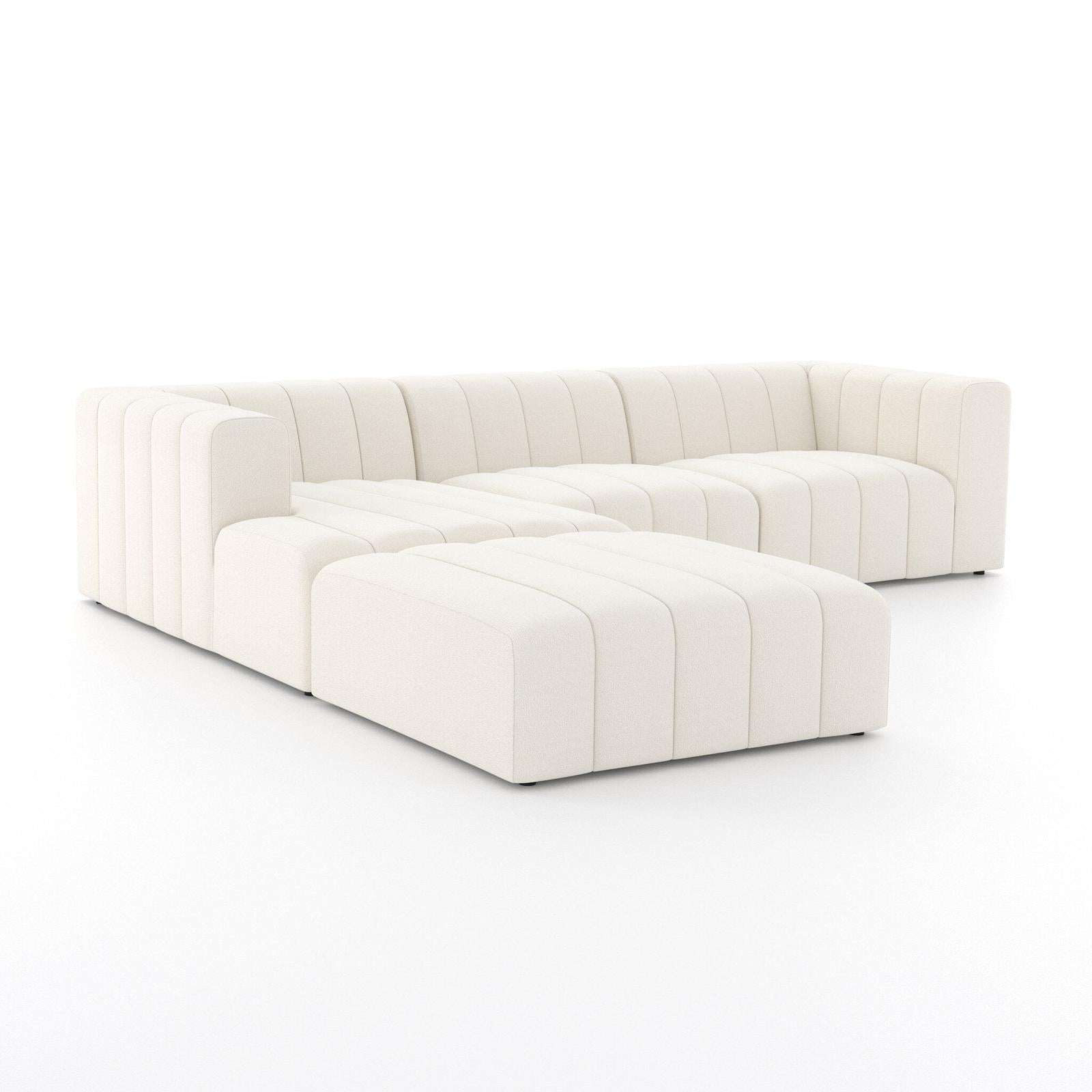 Four Hands Langham Channeled 3-Piece Sectional