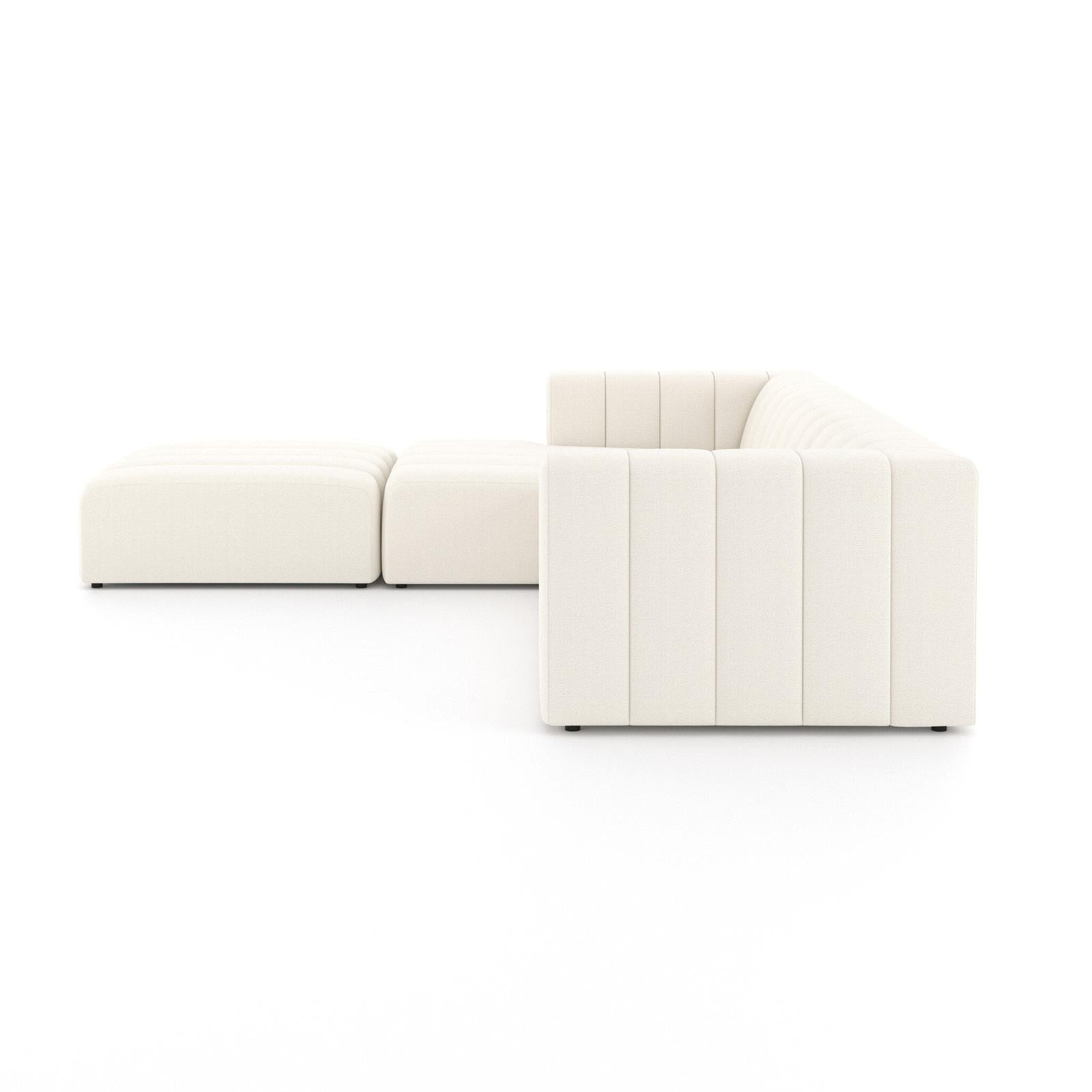 Four Hands Langham Channeled 3-Piece Sectional