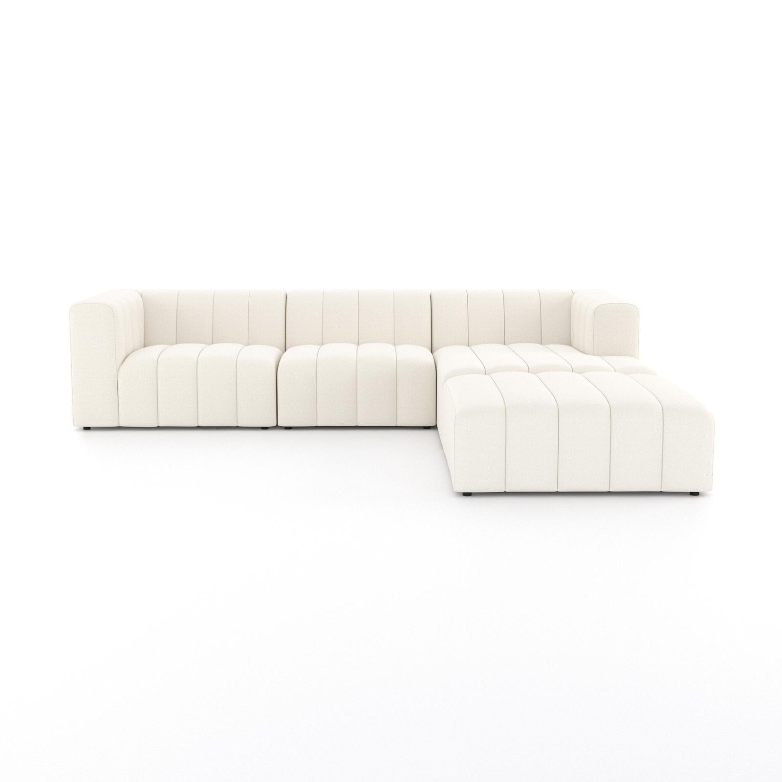 Four Hands Langham Channeled 3-Piece Sectional